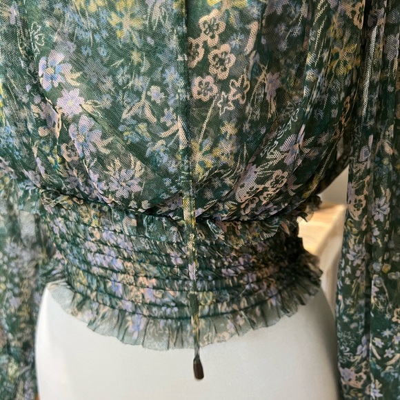 Free People Smocked Floral Twyla Top - Small - Picture 6 of 10